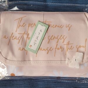 New Pink Picnic Mat with Gold Lettering (114)